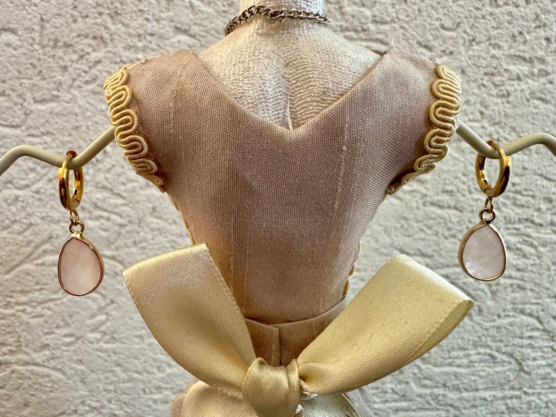 Boucles d'oreille: Creolen mit Rosenquarz – Neuf (Voir description) à Dübendorf par Sonibell 1
