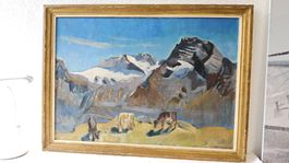 Albert NEUENSCHWANDER (1902-1984) Peinture à l'huile, toile