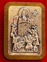 Fasnachtsplakette Luzern GOLD 1980 mit Original-Nadel