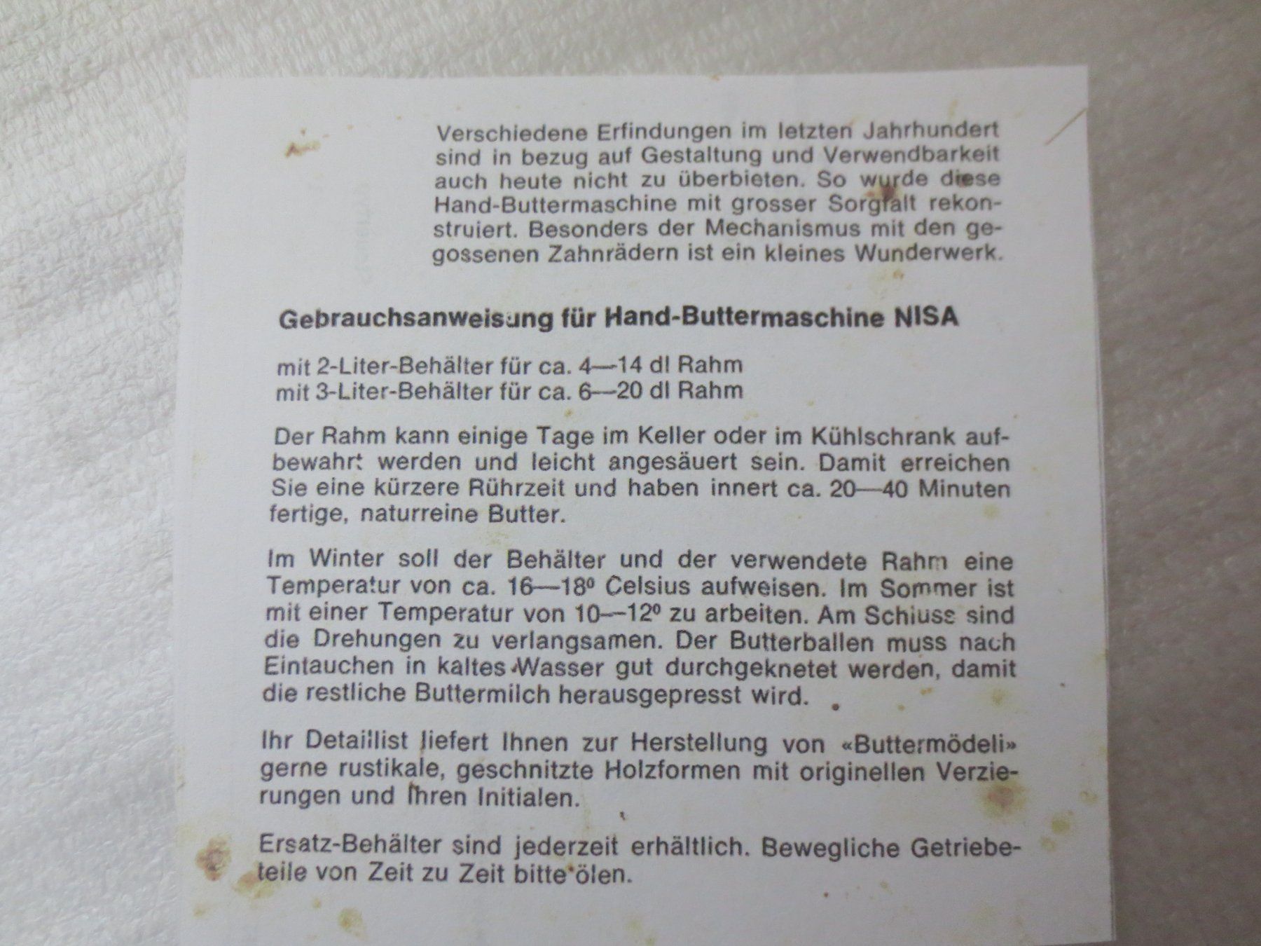 Elettrodomestici da cucina: Antike Butter-Trülli alt,  Butterglas – Usato da Horgen venduto da hkek01 4