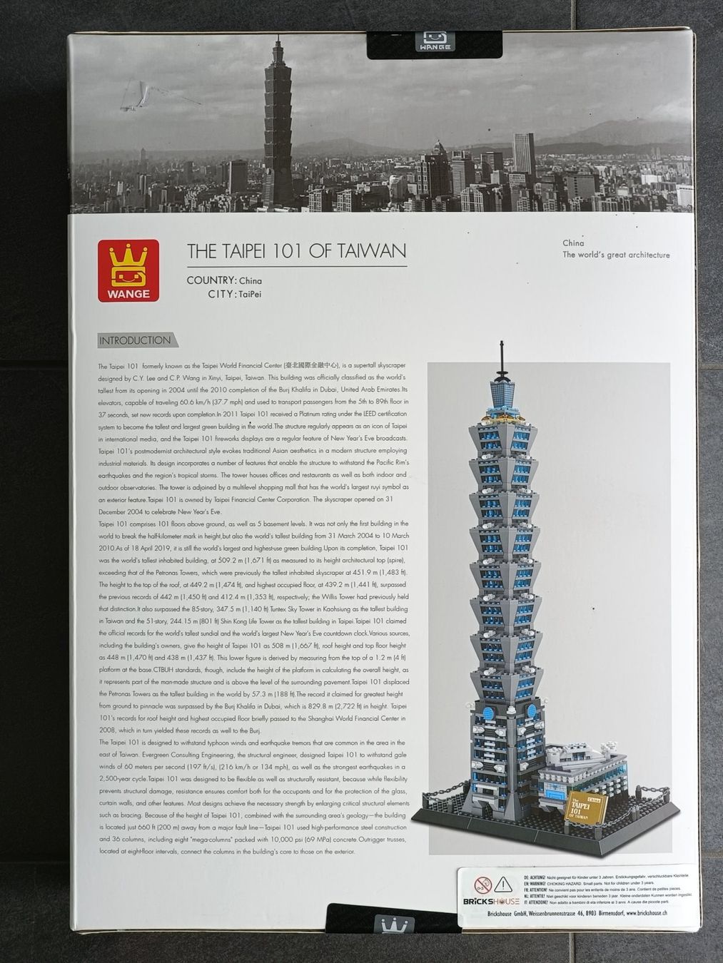 Giocattoli: Wange Klemmbausteine: Taipei 101 – Nuovo e nell'imballaggio originale da Tägerig venduto da Gaston_99 2