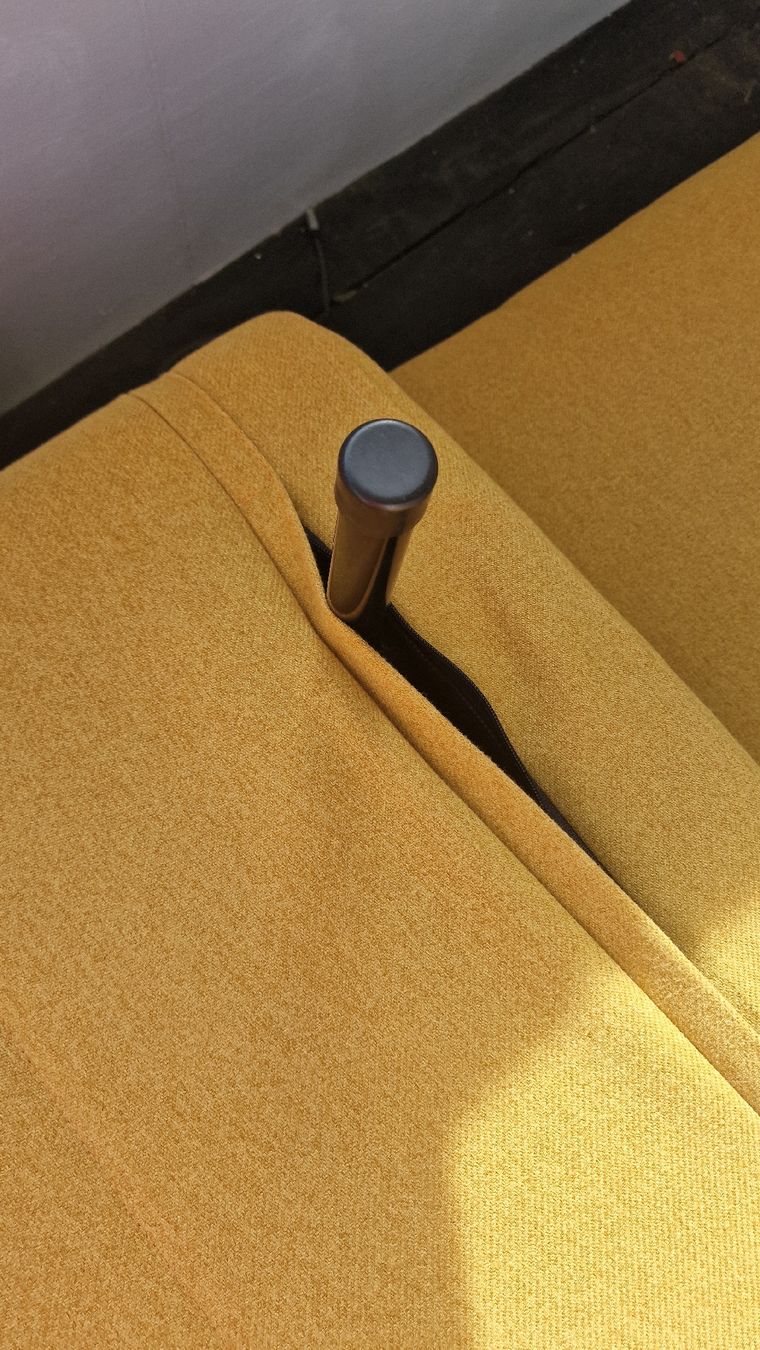 Sofas: 1.5er Sofa / Daybed senfgelb Stoff – Neu (gemäss Beschreibung) aus goldach von seegoldi13 2