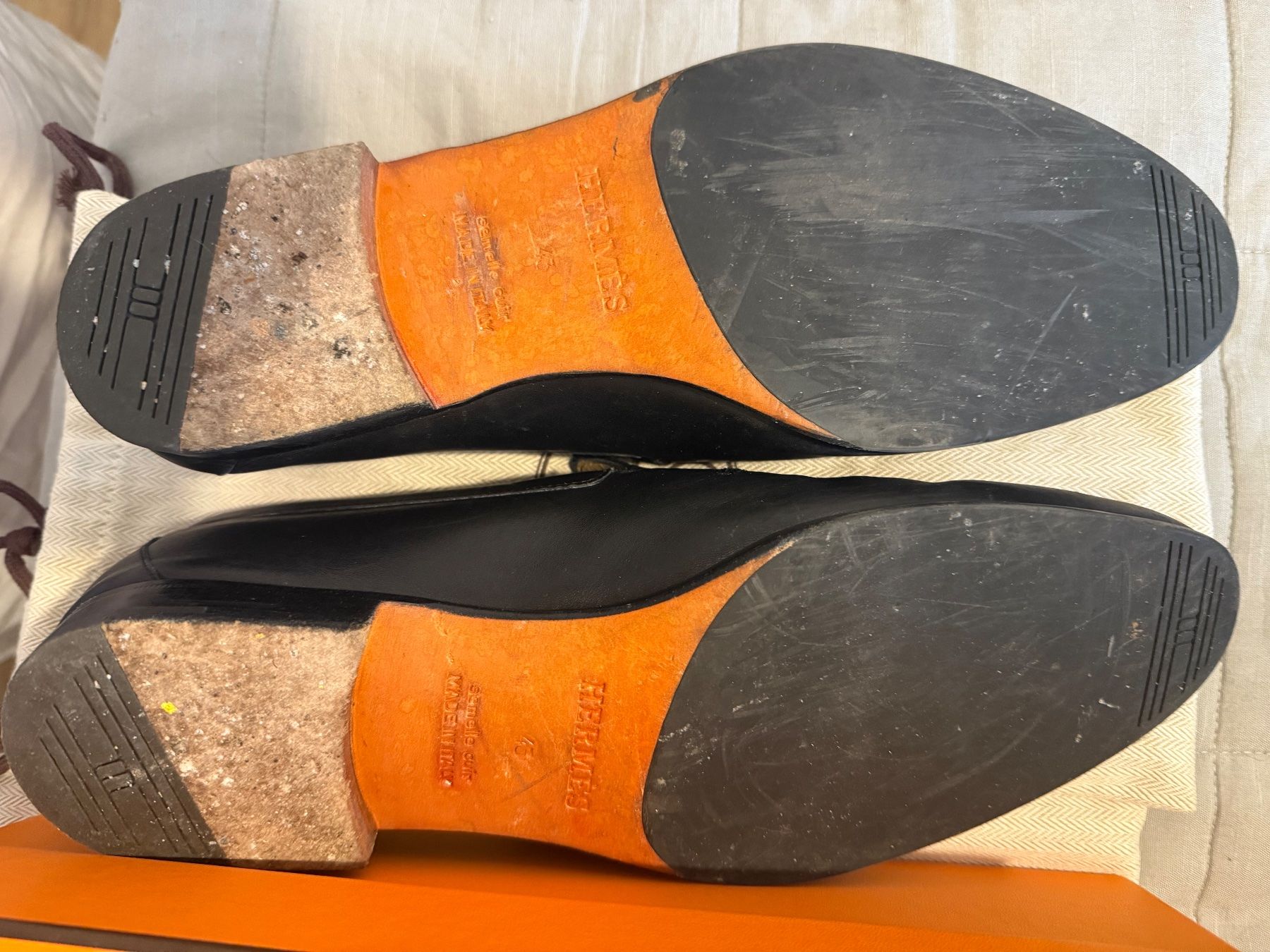 Hermès Scarpe da uomo: Hermès chaussures hommes noirs – Nuovo e nell'imballaggio originale da Gimel venduto da fan_8tvc 2