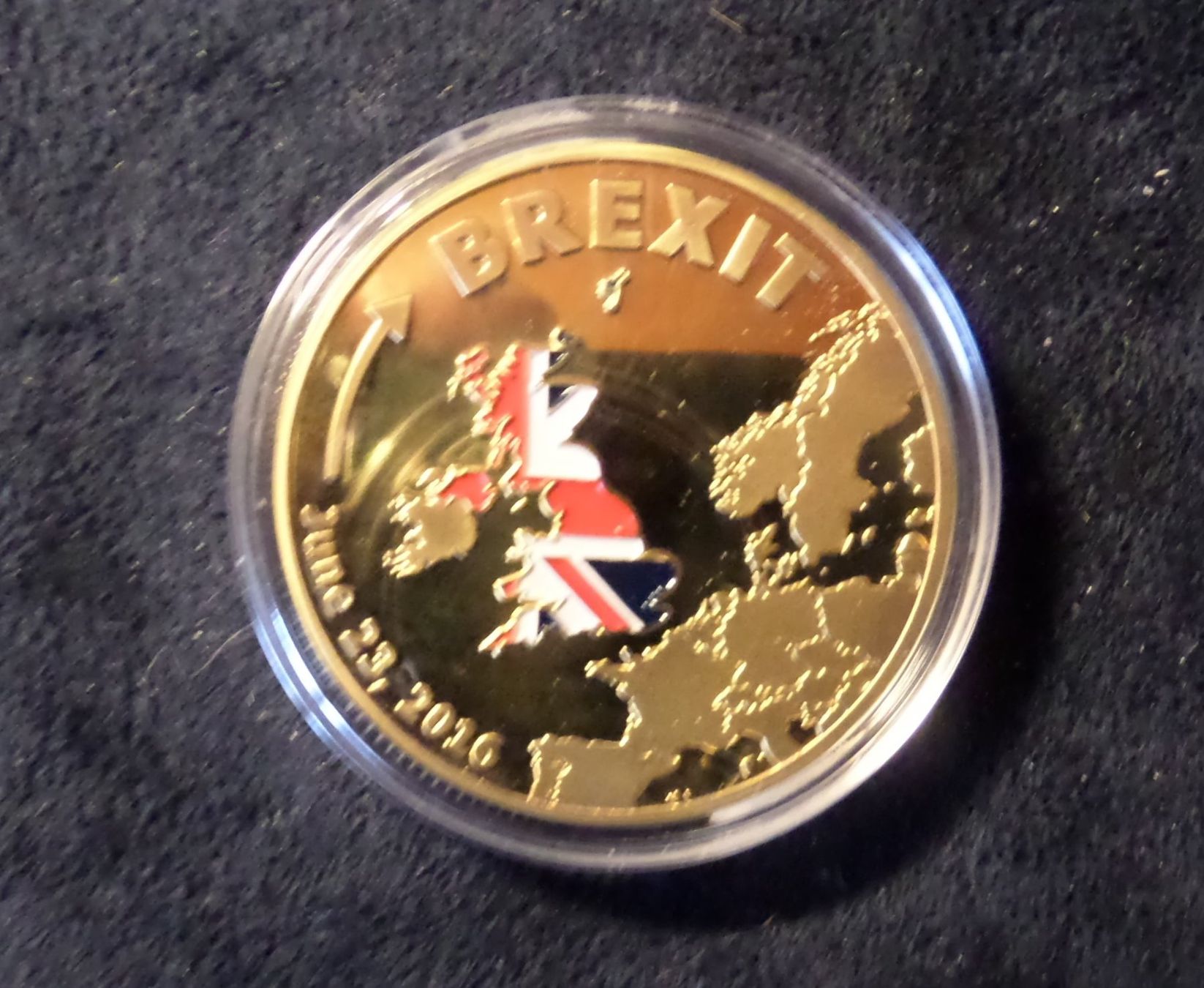 Tutti le monete: MÉDAILLE 2016 COLLECTOR COIN BREXIT – Nuovo e nell'imballaggio originale da Nyon venduto da an54
