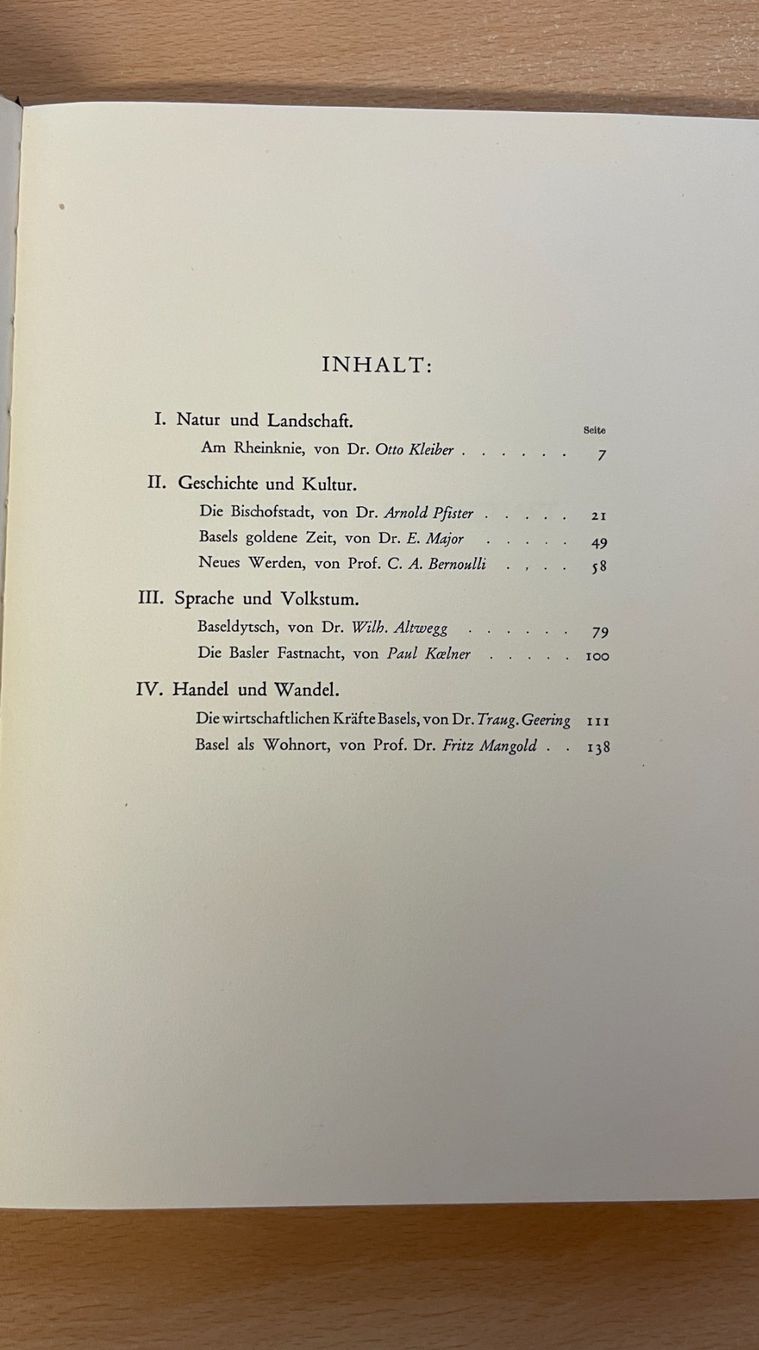 Bücher: BASEL EIN STADTBUCH 1932 – Gebraucht aus Glattfelden von markweb 1
