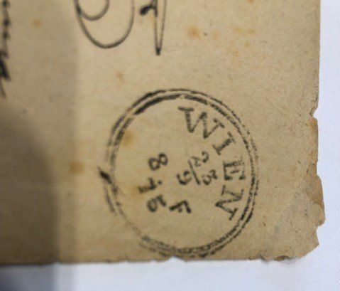 Tutti i francobolli: Brief Zeitungsband Wien 1875 – Usato da Häusernmoos venduto da Koi-Gartenteich 3