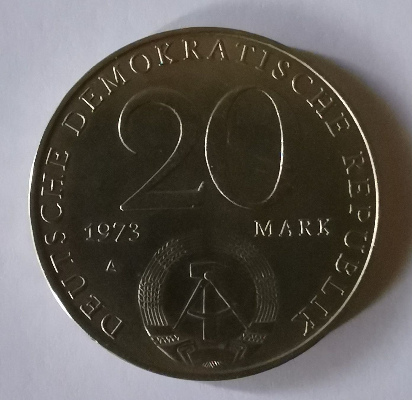 Tutti le monete: DDR 20 Mark 1973 Otto Grotewohl – Usato da Mönchaltorf venduto da hiukset