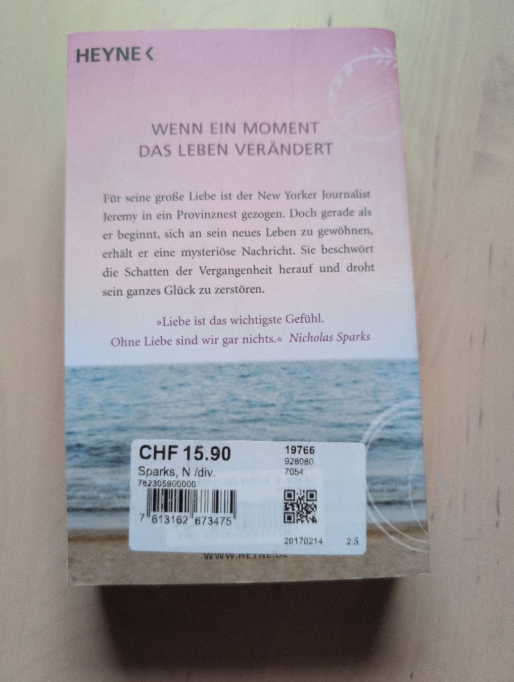 Libri: Nicholas Sparks: Das Wunder eines Augenblicks – Usato da Ennetbühl venduto da ser_7txf 1