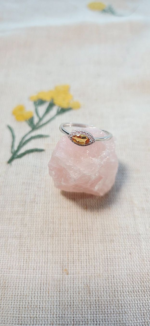 Anelli: NEW - S925 Citrine Ring (Adjustable) – Nuovo (secondo la descrizione) da Zürich venduto da cin_wcf6 3