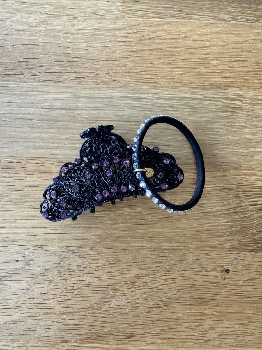 Haarschmuck: Haarspange & Haargummi Set mit Strass – Neu (gemäss Beschreibung) aus Bremgarten AG von val_ch