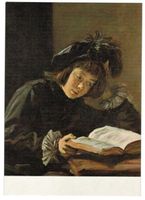 AK Kunstkarte Frans Hals, lesender Knabe