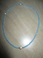 COLLIER MIT ECHTER SÜSSWASSER PERLE NEU 46.5CM