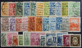 Lettland Lot mit alten Werten VII