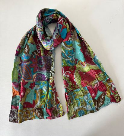 INDISCHER PATCHWORK SCHAL - EINZELSTÜCK