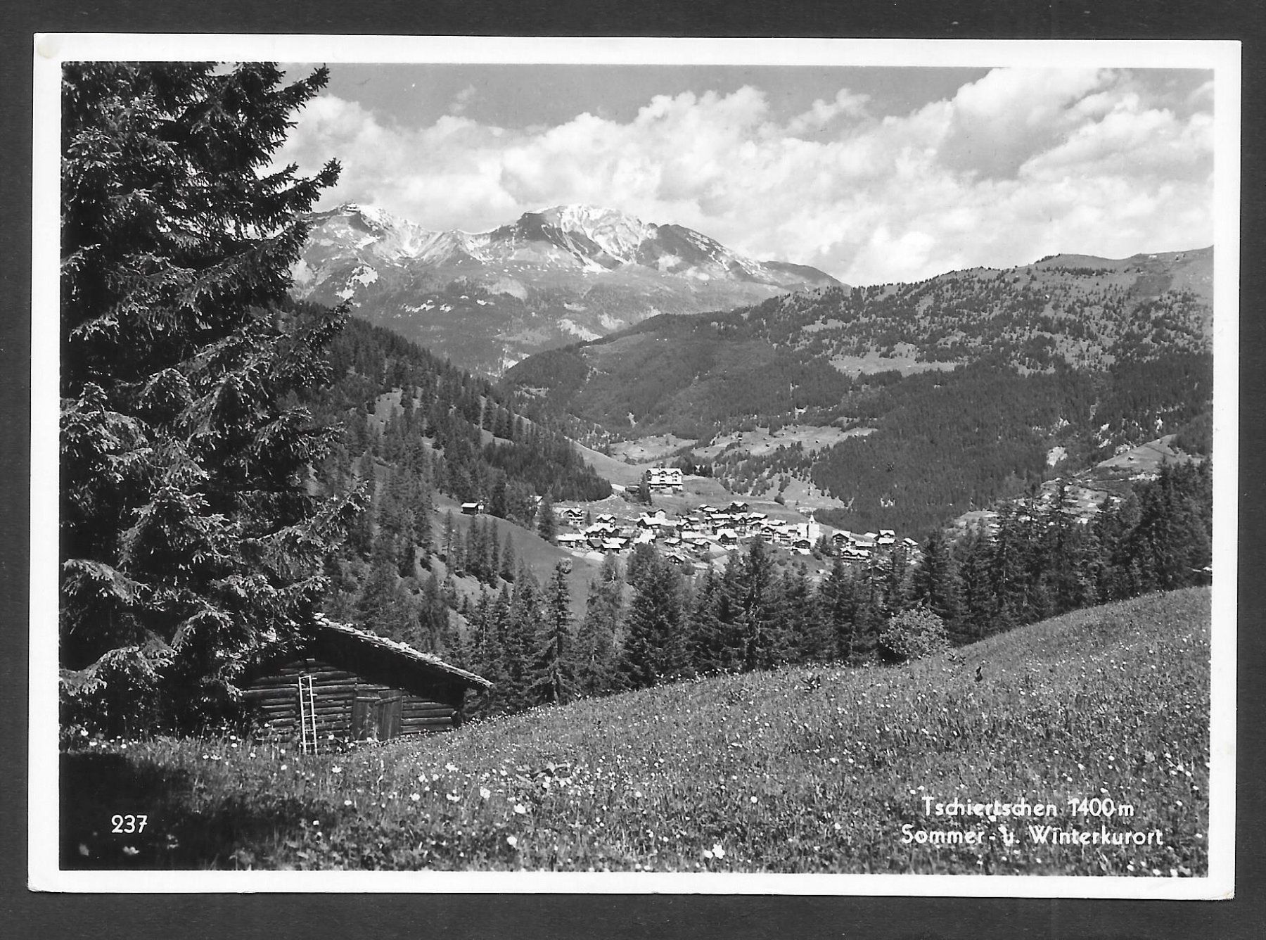Cartoline postali: Tschiertschen Gesamtansicht – Usato da Olten venduto da clotaldi