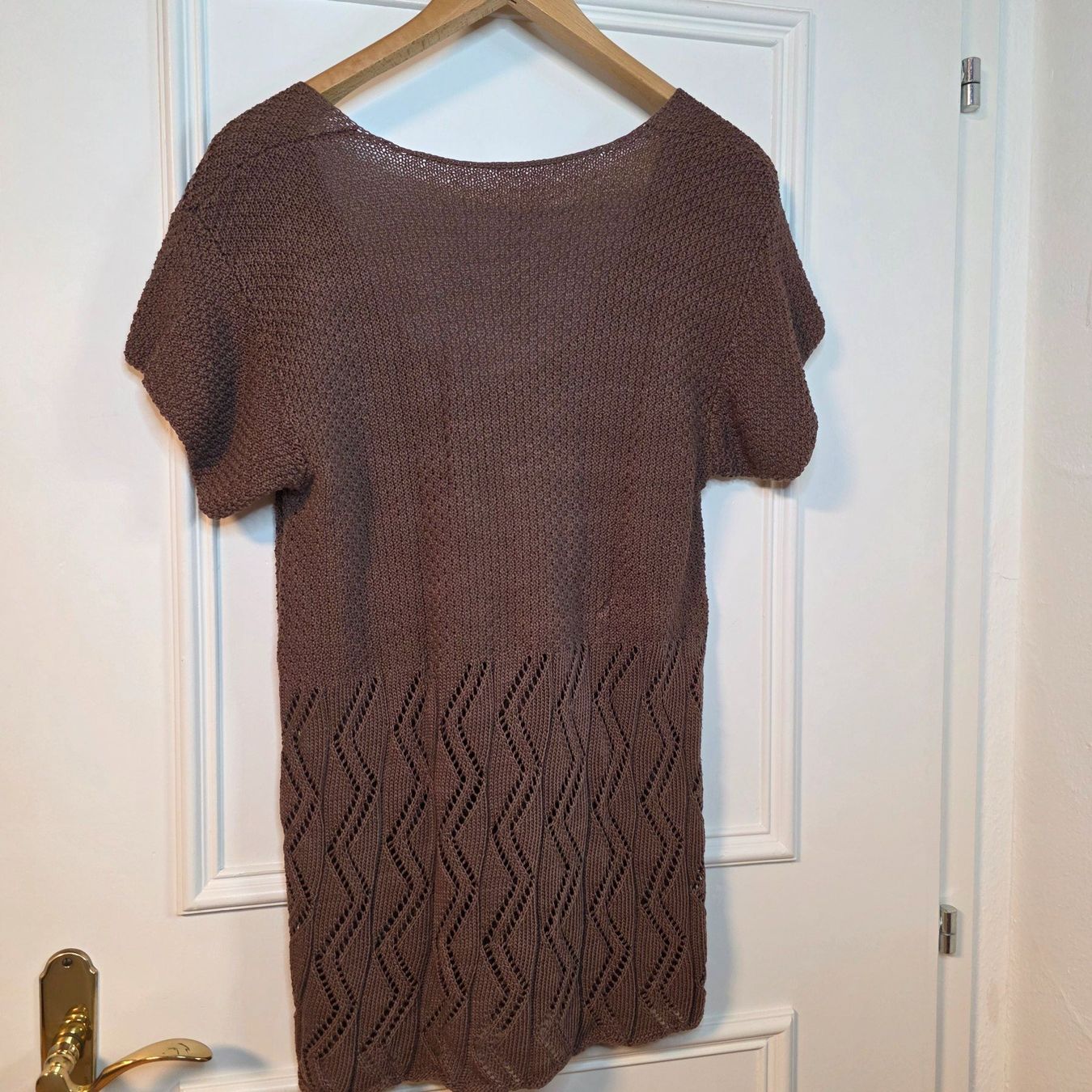 Camicette: Strickbluse braun mit Knöpfen Gr. 40/ L – Usato da Wald ZH venduto da CapLux 3