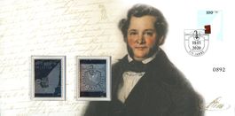 Tag der Briefmarke 2020 - Sondercouvert mit Silber Marken