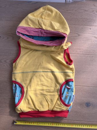 Ärmelloser Hoodie, Handmade, Gr 86-104