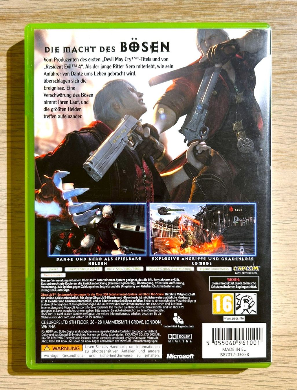 Capcom Spiele: Devil May Cry 4 Xbox 360 – Gebraucht aus St. Gallen von Alpine.Arcade 1