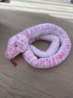 Plüschtier Schlange Aurora rosa weiss guter Zustand