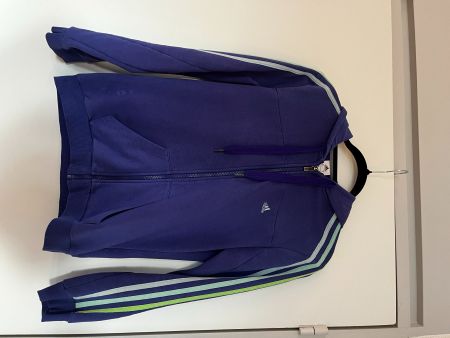 Lila Adidas Kapuzenjacke mit Reissverschluss