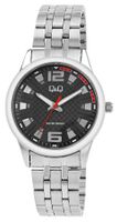 Q&Q by Citizen® Herrenuhr 40 mm Edelstahl Silber Schwarz NEU