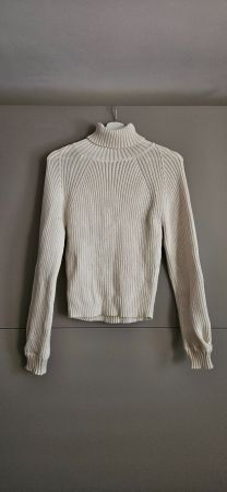 Rollkragen Pullover, beige
