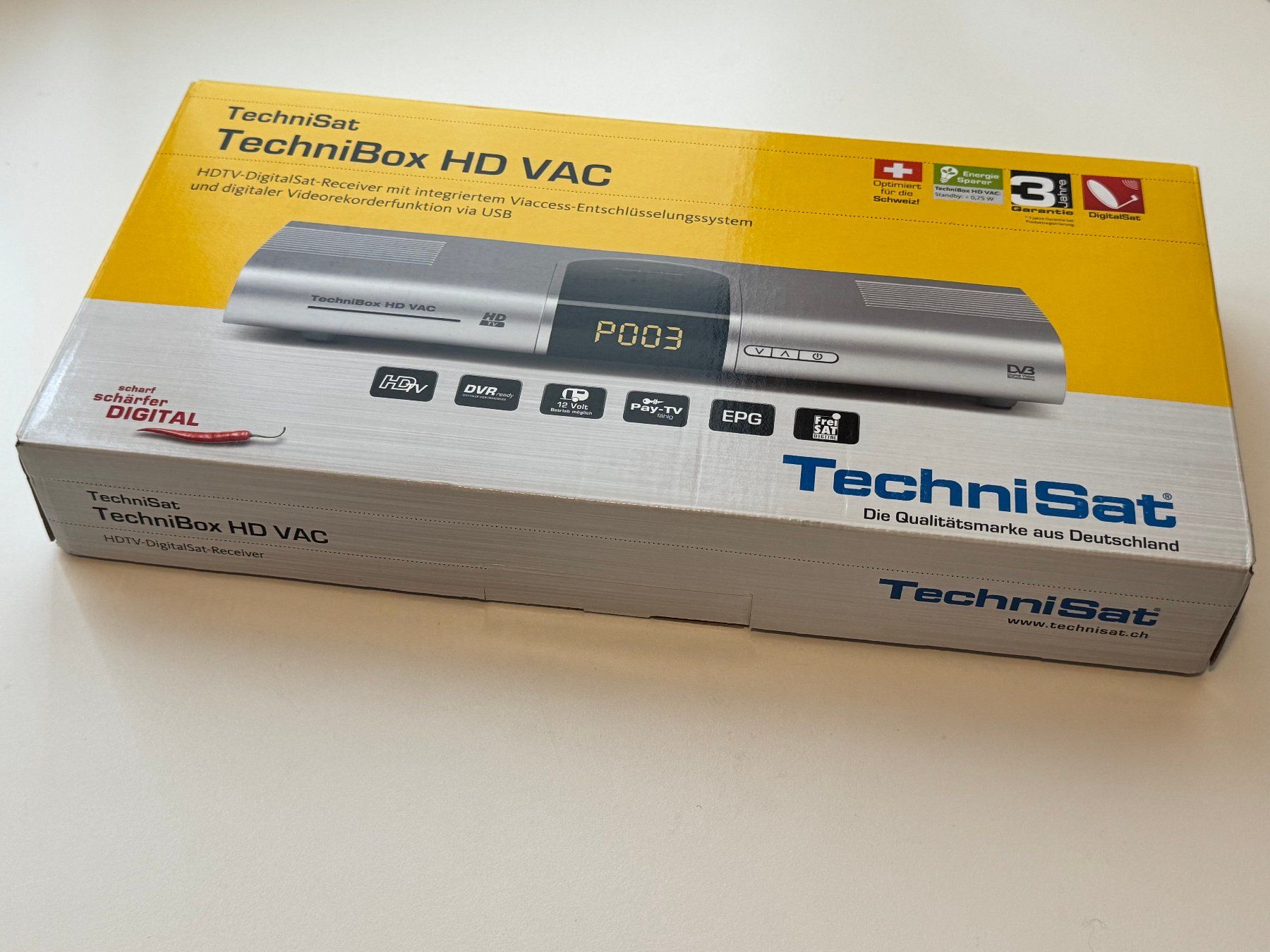 Technisat Ricevitori: Sat Receiver Technisat TechniBox HD VAC – Usato da Zug venduto da tomsunik
