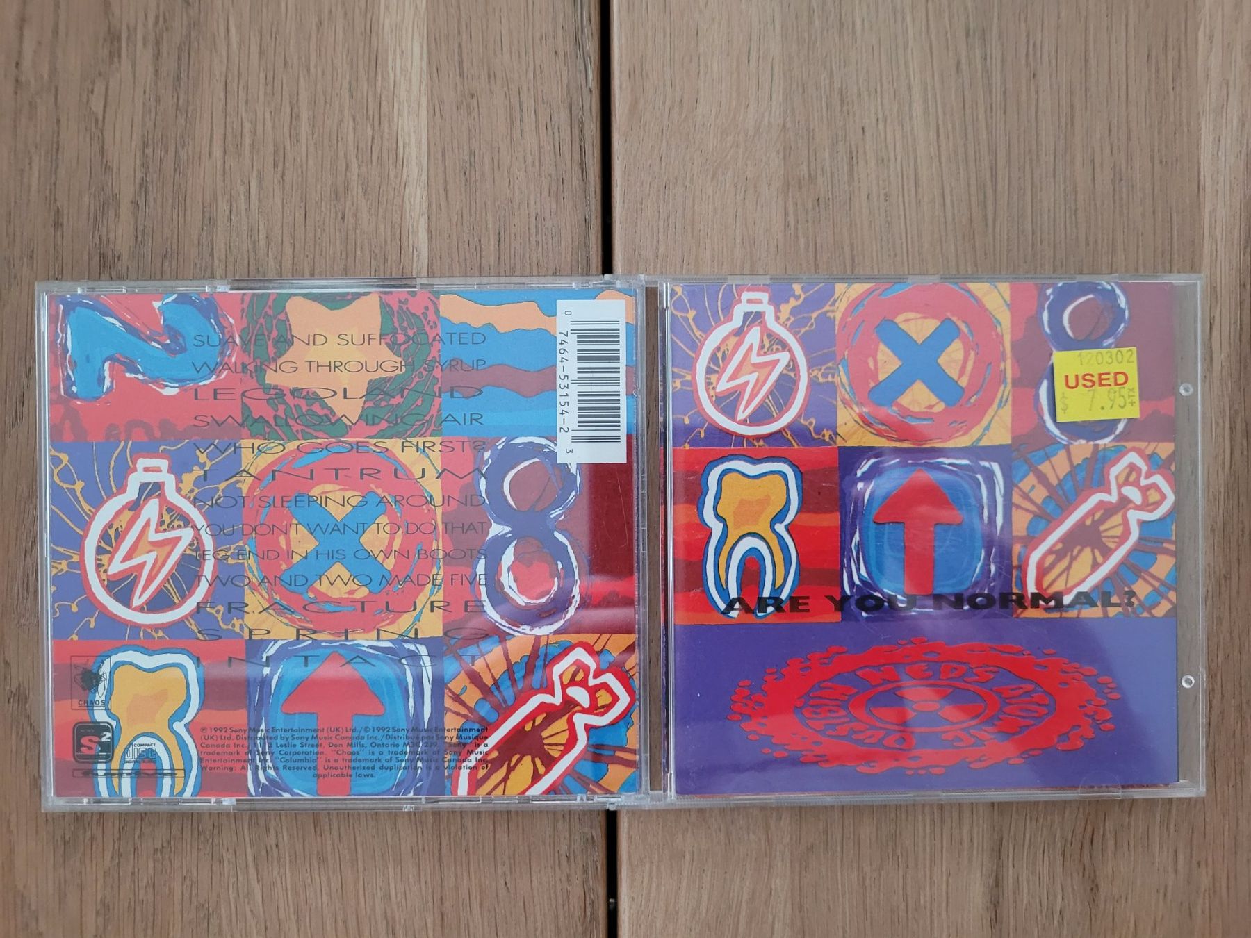 CD: CD Ned`s Atomic Dustbin - Are You Normal?, 1992 – Usato da Nebikon venduto da Harley-Davidson01