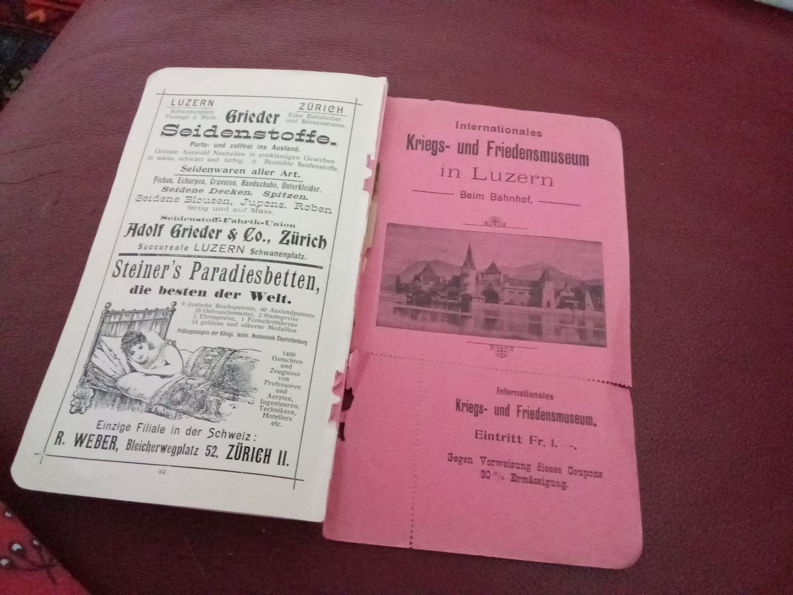 Libri: DER GLETSCHER-GARTEN LUZERN UM 1910 – Usato da Muri BE venduto da Alk 2