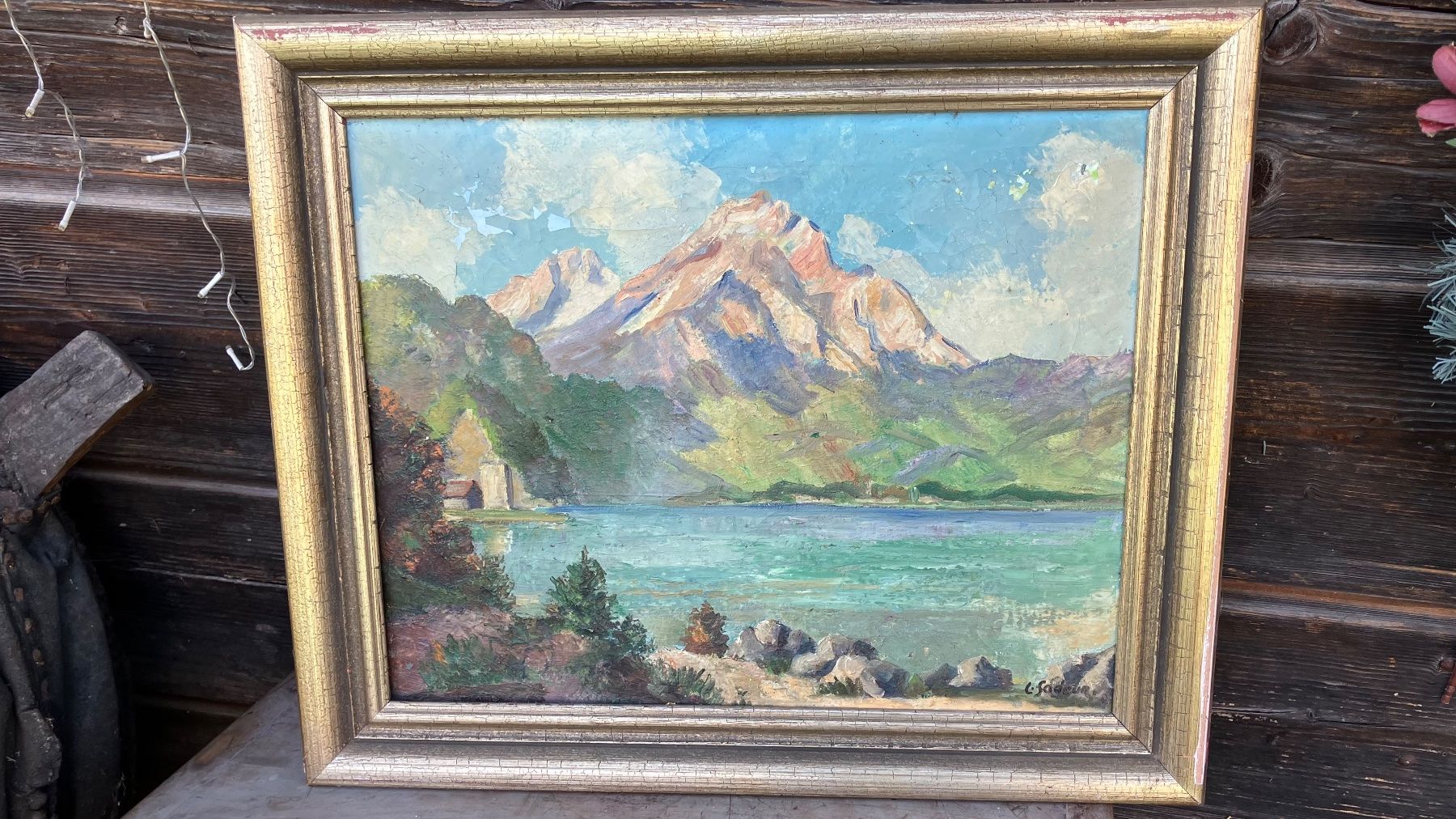 Dipinti: Tableau Charles Sodeur  paysage Gemälde – Usato da St-Cierges venduto da LeRegain