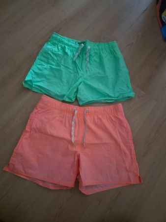 2x Badeshorts FSBN coral pink und türkis Gr. M, neuwertig