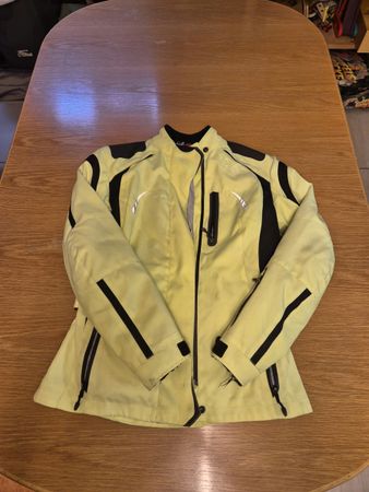 Motorradjacke IXS schwarz gelb mit Innenfutter gebraucht