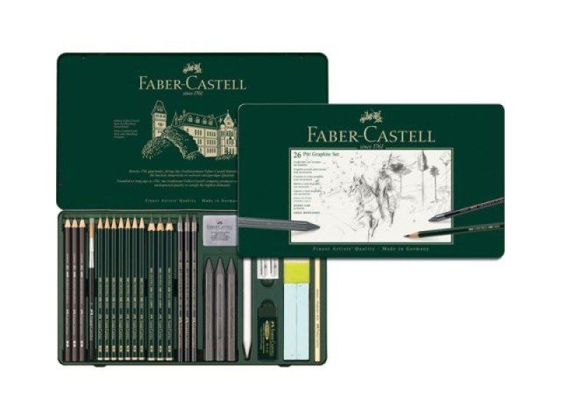 Matite, matite colorate & gessi: Faber-Castell Pitt Graphite Set 26tlg – Nuovo e nell'imballaggio originale da Kreuzlingen venduto da as2_52nm