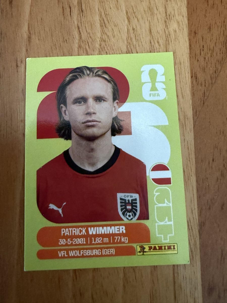 Panini Carte collezionabili: FIFA World Cup 2026 Sticker Patrick Wimmer AUT 17 – Nuovo (secondo la descrizione) da Nottwil venduto da Siana12