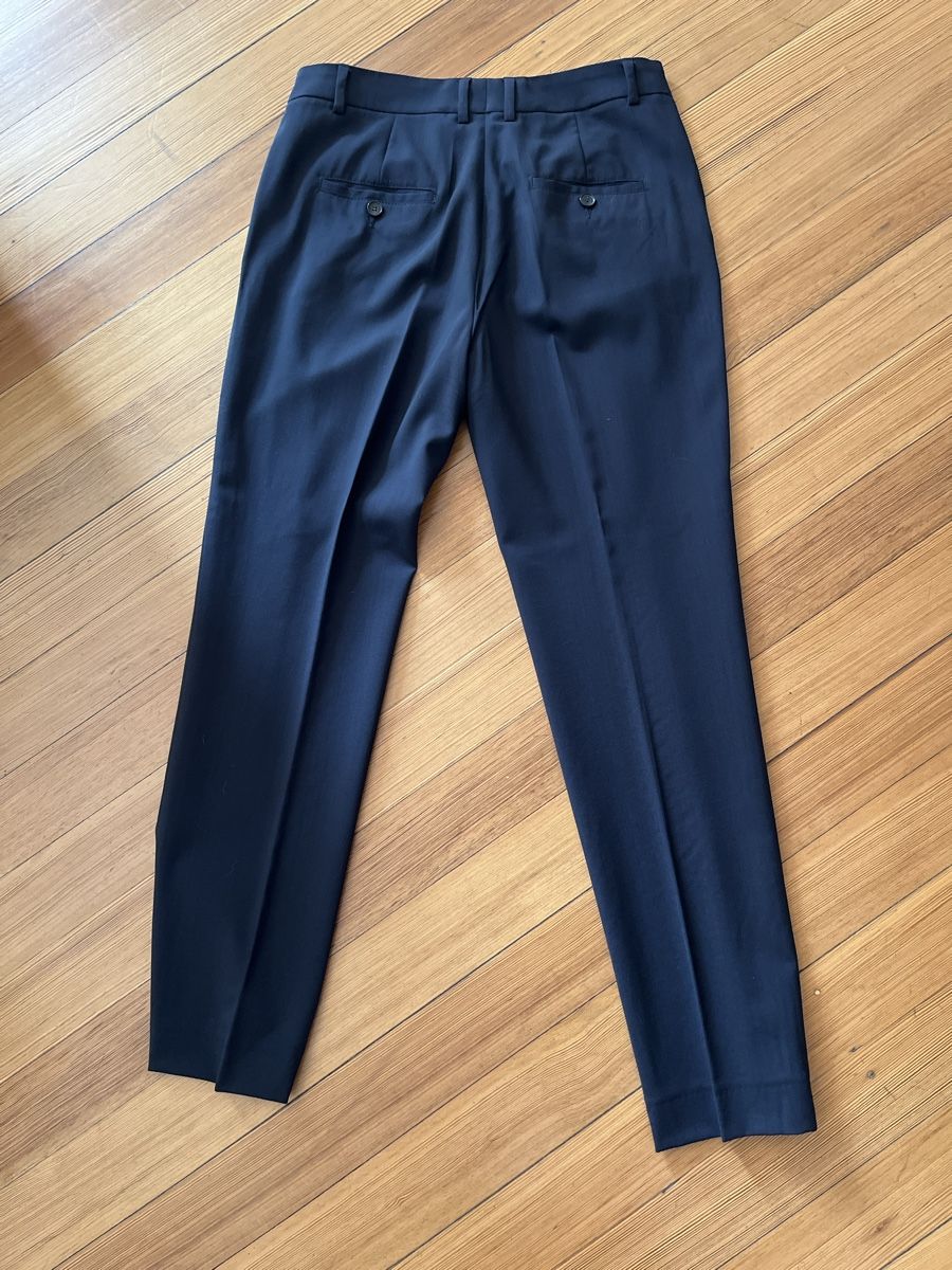 Pantaloni: Rene Lezard elegant navy trousers, size 36 – Usato da Basel venduto da Corinna58 1