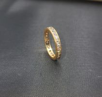 18 Karat 750 Alliance Gold Ring Mit Steine