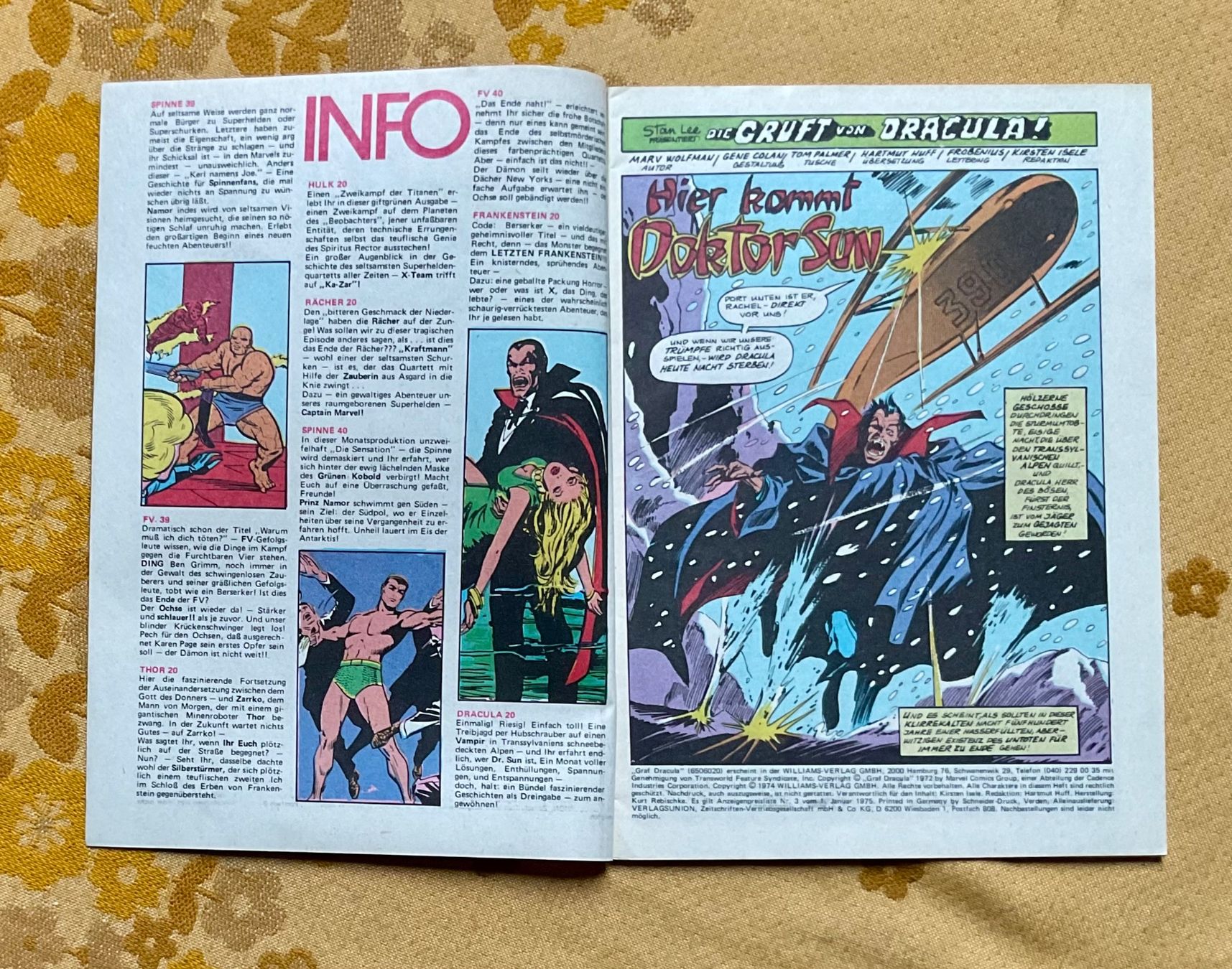 Fumetti: Graf Dracula Heft Nr 20 von 1974 – Usato da Endingen venduto da nathan05 1
