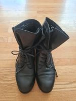Stiefeletten, Leder, schwarz, gr. 40