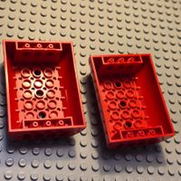 Lego 2x Bogen 6x8x2 (45411) rot (Zug teile)