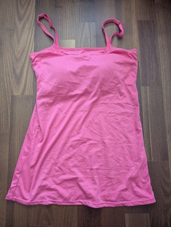 Damen Longtop Gr. L pink mit integrierten Cups
