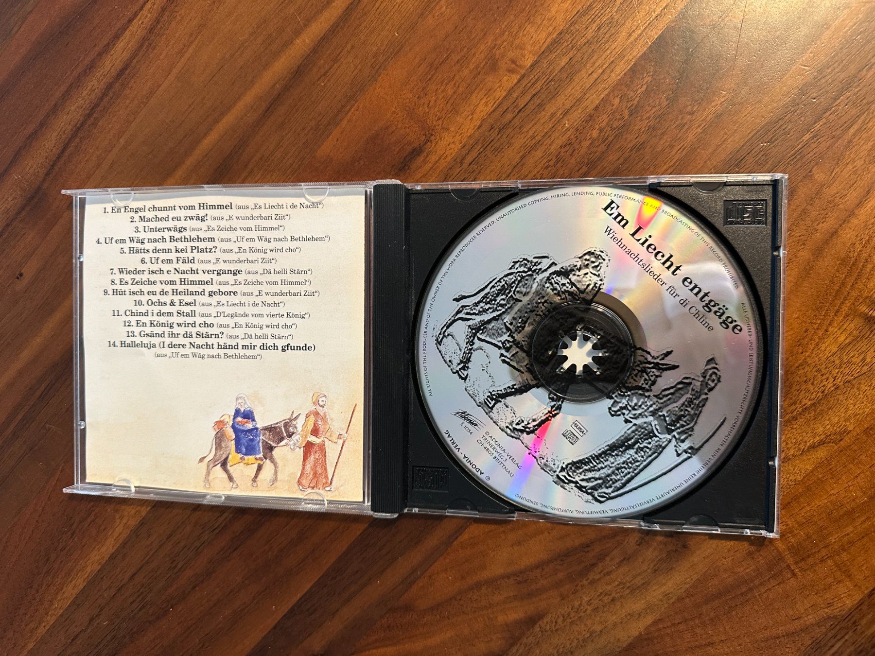CD: ADONIA - Em Liecht entgäge (CD & Liederheft) – Usato da Endingen venduto da Jilly-Lilly 2