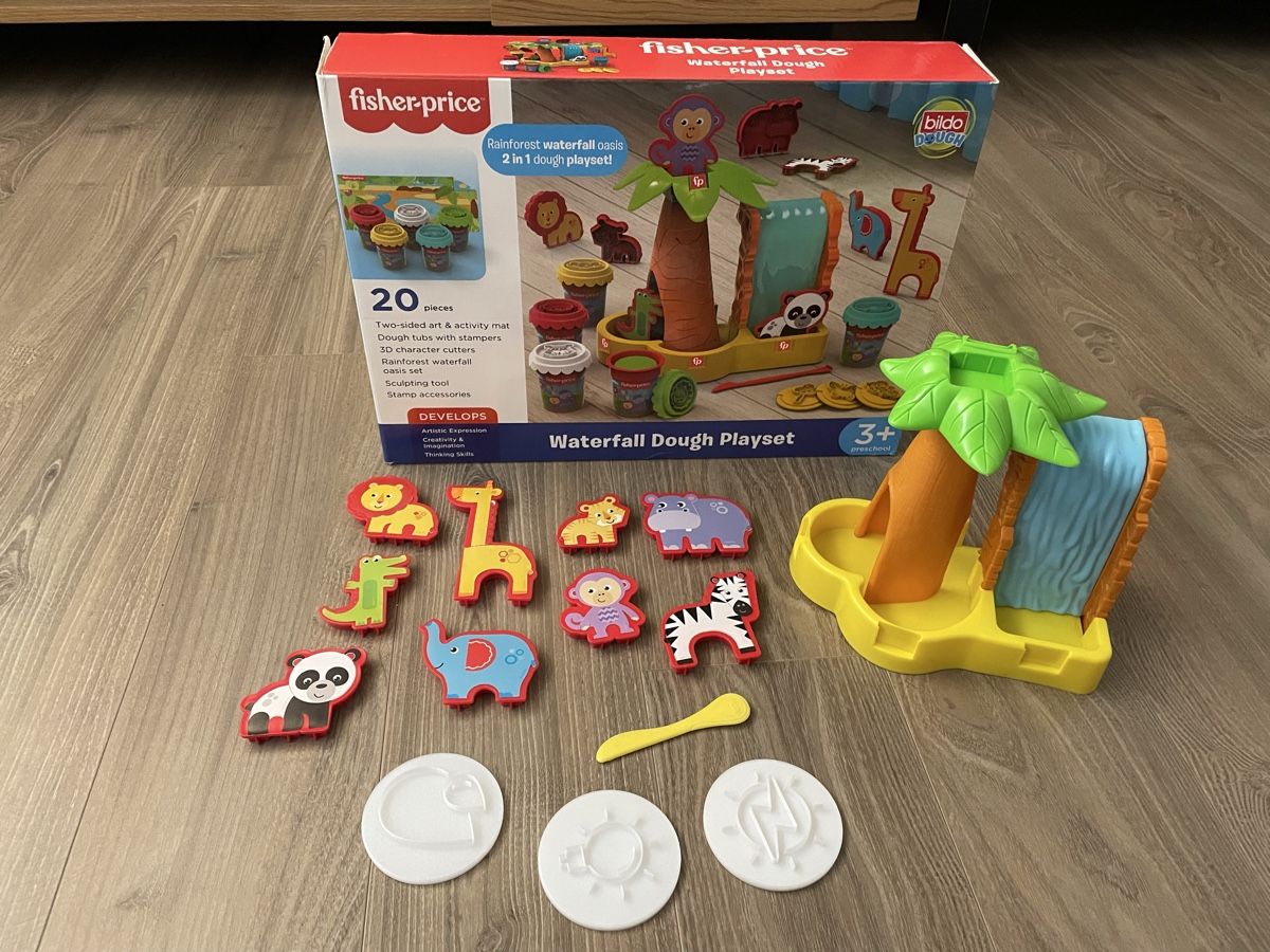 Fisher-Price Giocattoli: Fisher-Price Pâte à modeler cascade animaux – Usato da Sierre venduto da Ruyfigas