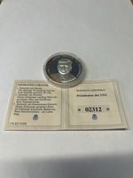 Münze John F. Kennedy versilbert 40mm 2007 guter Zustand
