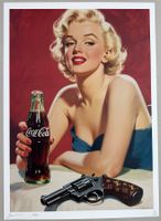 Death: Sexy Monroe with Coca Cola, POP Art, signiert 21/100