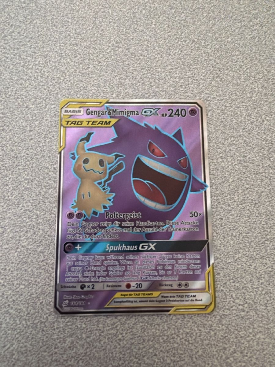 Pokémon Sammelbilder & Trading cards: Gengar Mimigma Tag Tema 164 – Gebraucht aus Winterthur von Baggio2