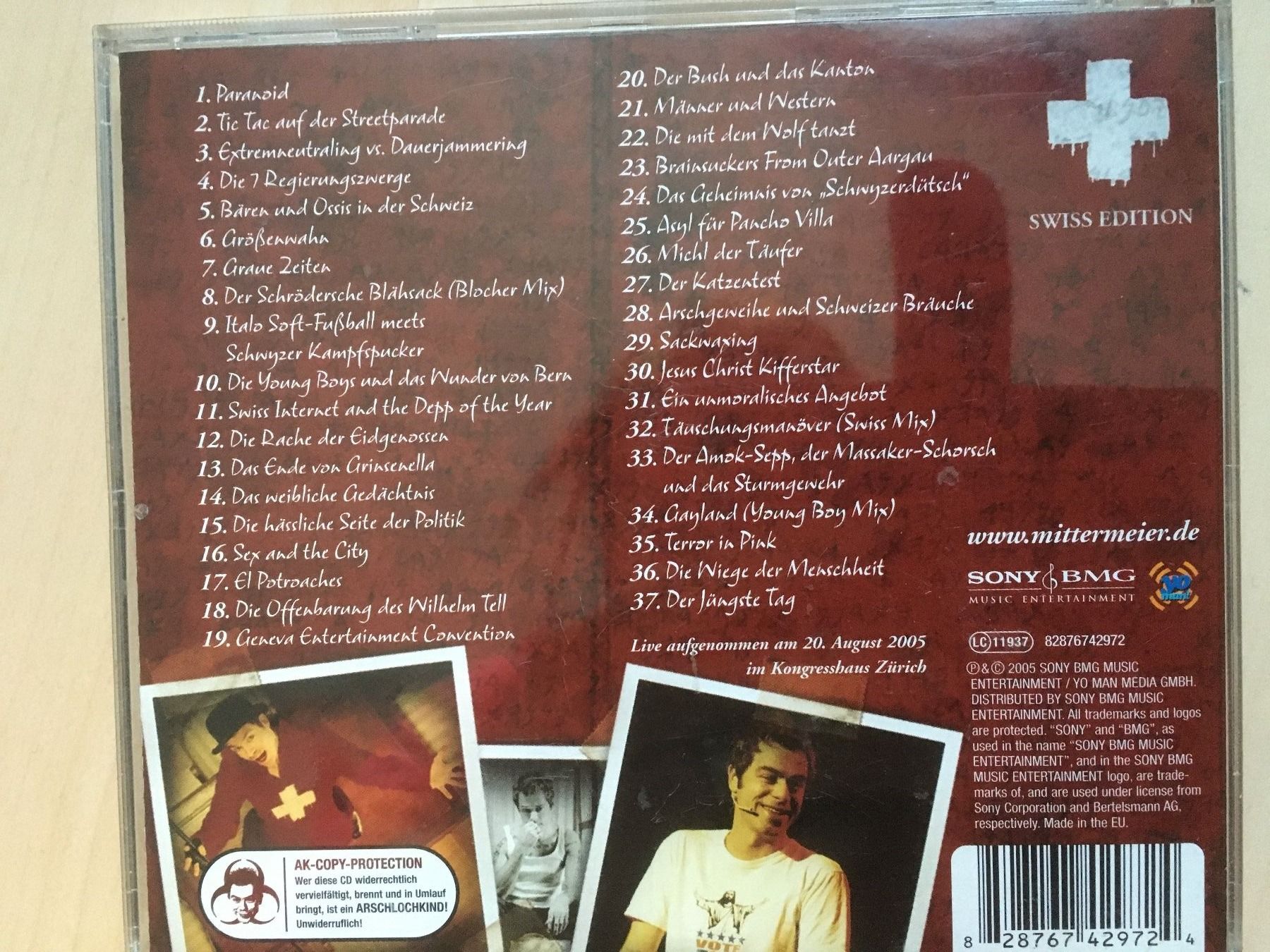 CD: Michael Mittermeier "Paranoid" – Usato da Oberurnen venduto da Numi2000 1