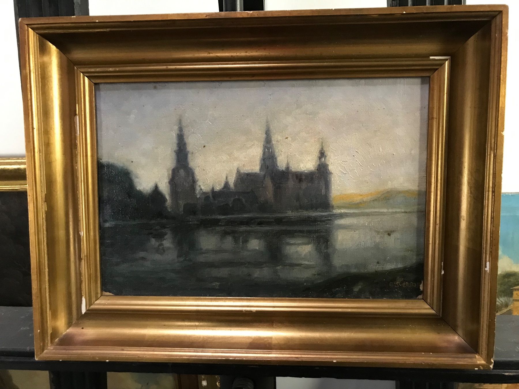 Dipinti: Schloss Fredericksborg O. Svenson 1921 – Usato da Wolfhalden venduto da SecondAntique 1