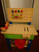 Bosch toy workbench with tools