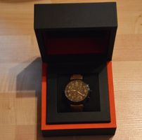Tissot Chronograph Uhr braun Leder neu mit Box